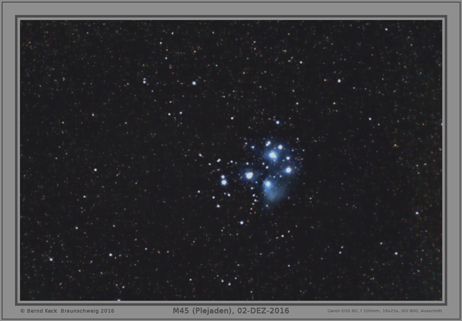 M45 (Plejaden), 02-DEZ-2016