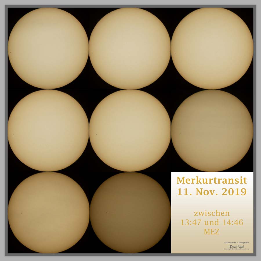 11. Nov. 2019, Merkurtransit; Zusammenfassung