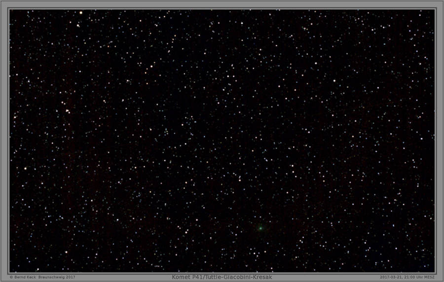 27-03-2017, 21:00 Uhr MESZ, Komet 41P/Tuttle-Giacobini-Kresak, eine weitere Variante
