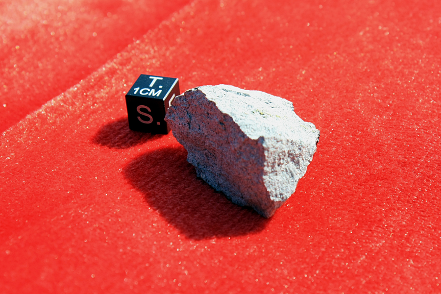 Eines der Meteoritenfragmente des Meteoriten BRAUNSCHWEIG