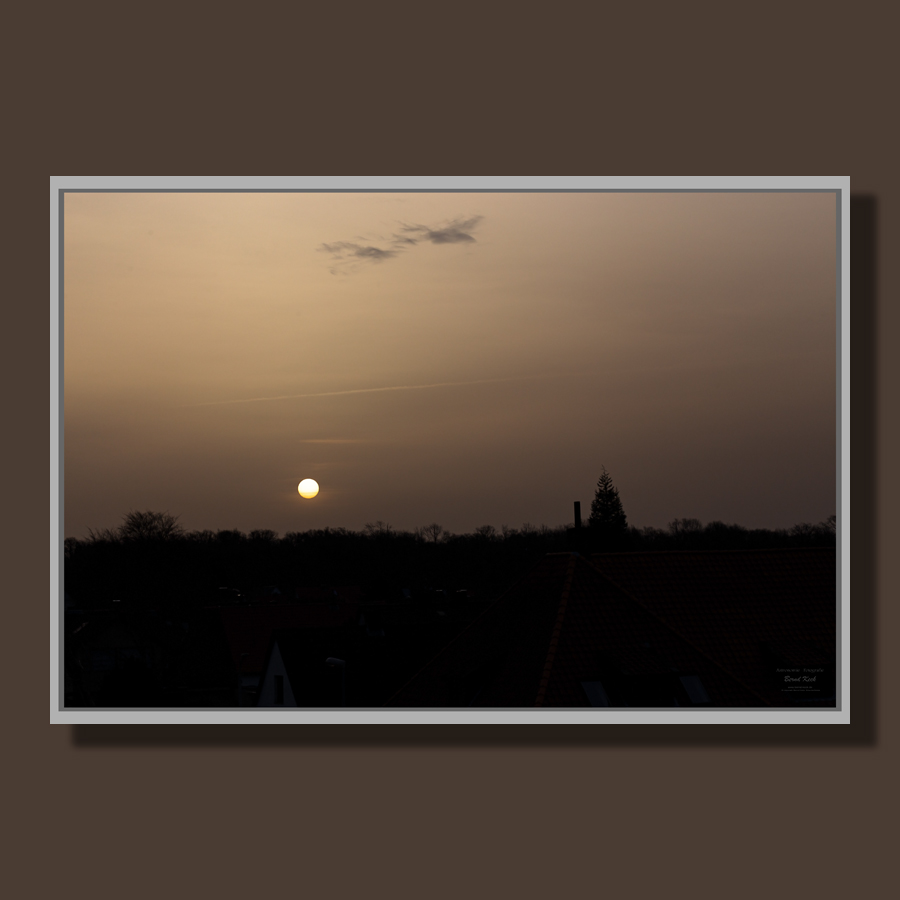 23. Februar 2021, Sonnenaufgang mit Saharastaub