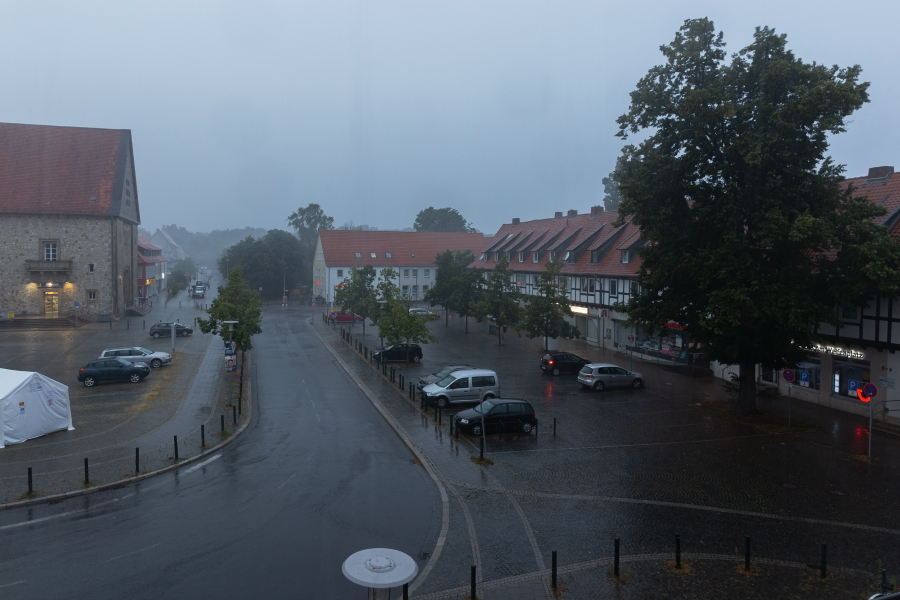 10-AUG-2021, 20:06 Uhr MESZ; starker Regen in Braunschweig